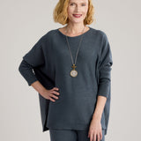 Carmella Knit Sweater-Dark-Grey