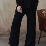 Cleo Sweater Pants (Black)