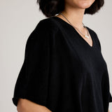 Coletta Short Sleeve Sweater (Black)