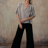 Coletta Short Sleeve Sweater (Taupe)