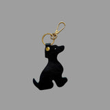 Leather Dog Charm-Black