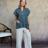 Leni Linen Top