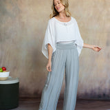 Madelyn Silk Pants (Pearl Grey)