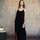 Marina Silk Dress (Black)