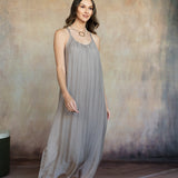 Marina Silk Dress (Taupe)