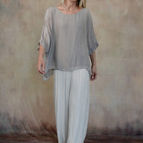 Martina Silk Top (Taupe)