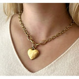 Sarah Necklace Gold Heart