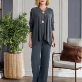 Cleo Knit Pants (Dark-Grey)