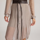 Serafina Kimono Belt-Dark Brown