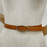 Silvia Leather Belt-Camel