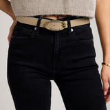 Silvia Leather Belt-Ecru