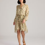 Stella Silk Dress-Print-SM
