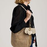 Leather Sunglass Case-Ecru