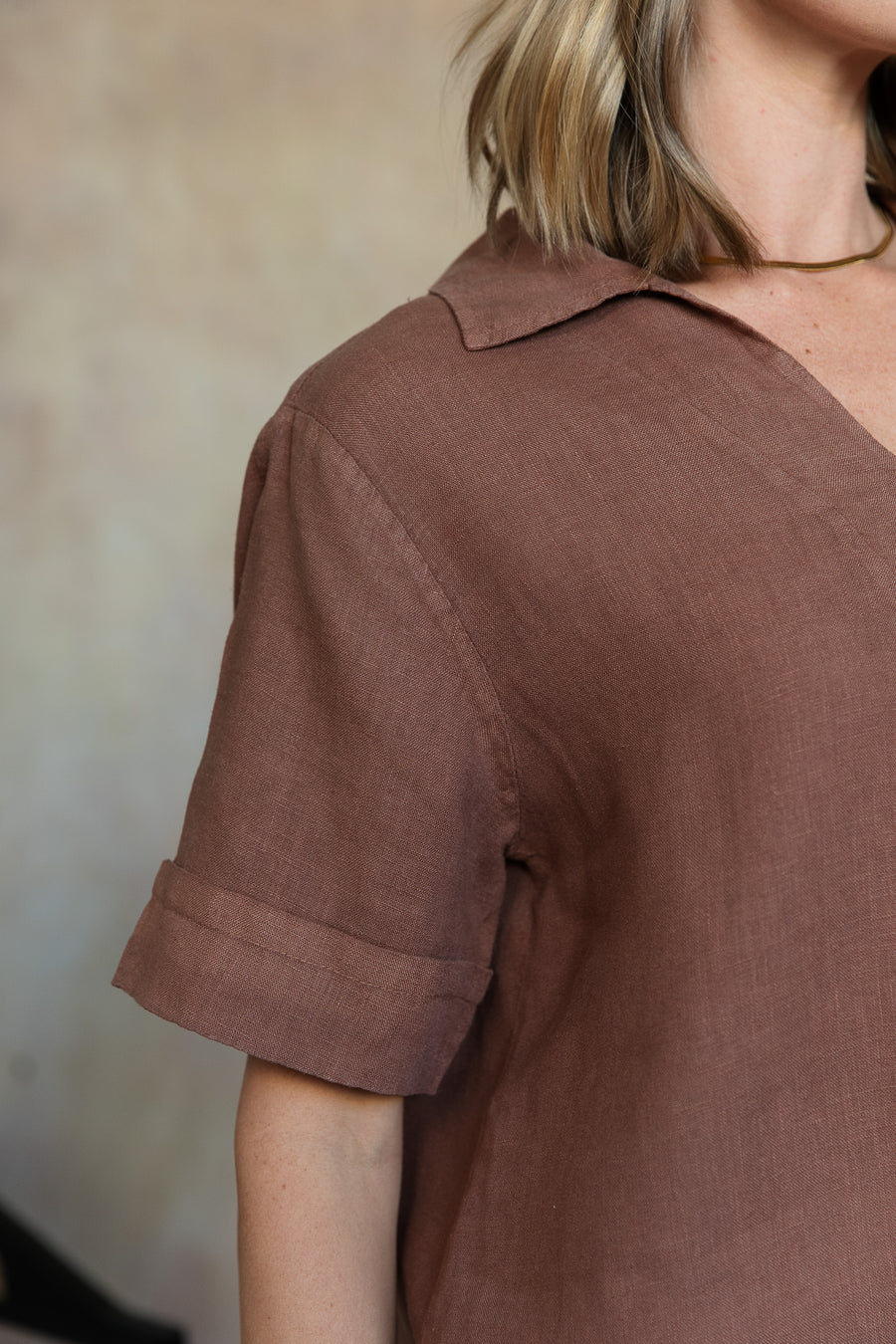 Adele Linen Top