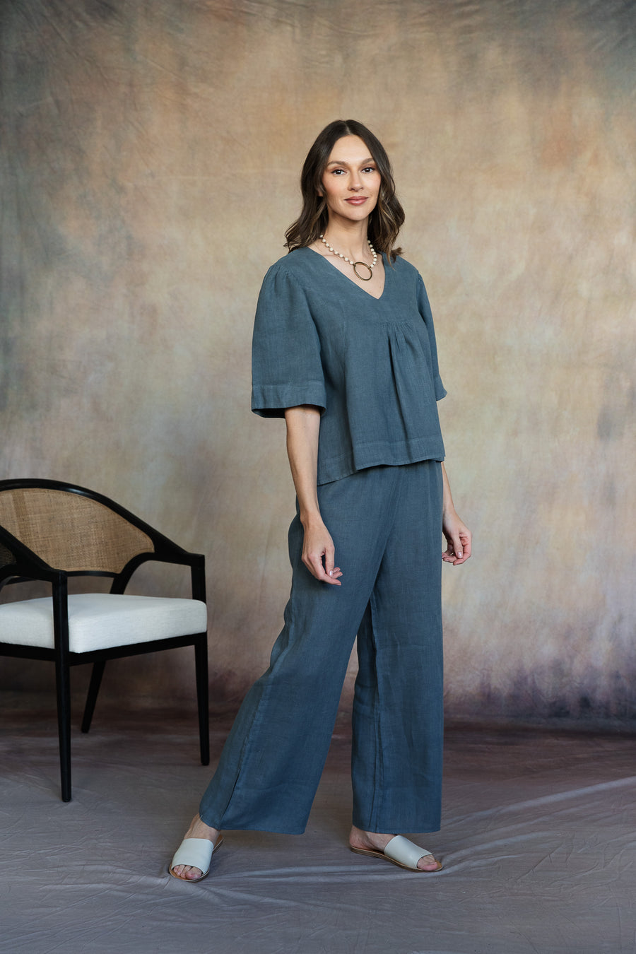 Amelie Linen Top