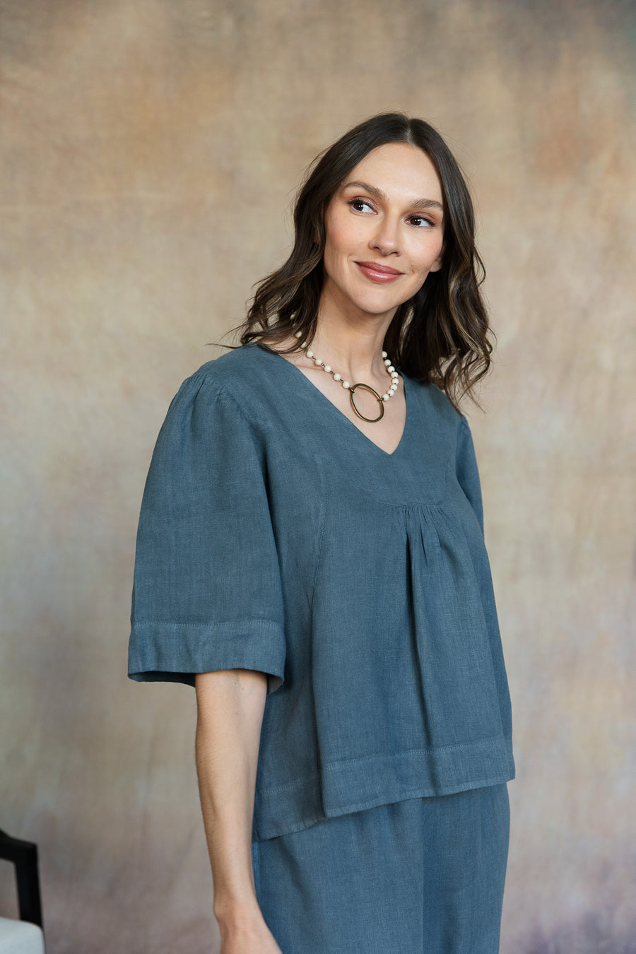 Amelie Linen Top