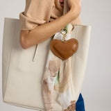 Bianca Square Silk Scarf-Espresso