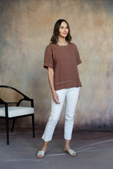 Blanca Linen Top