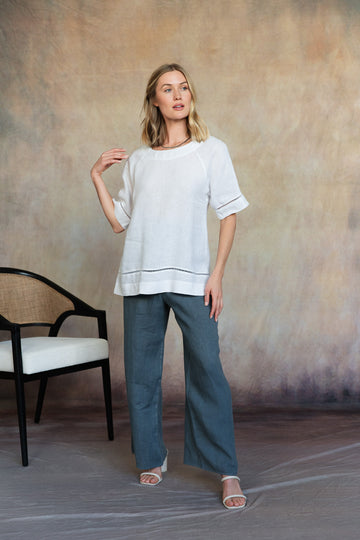 Blanca Linen Top