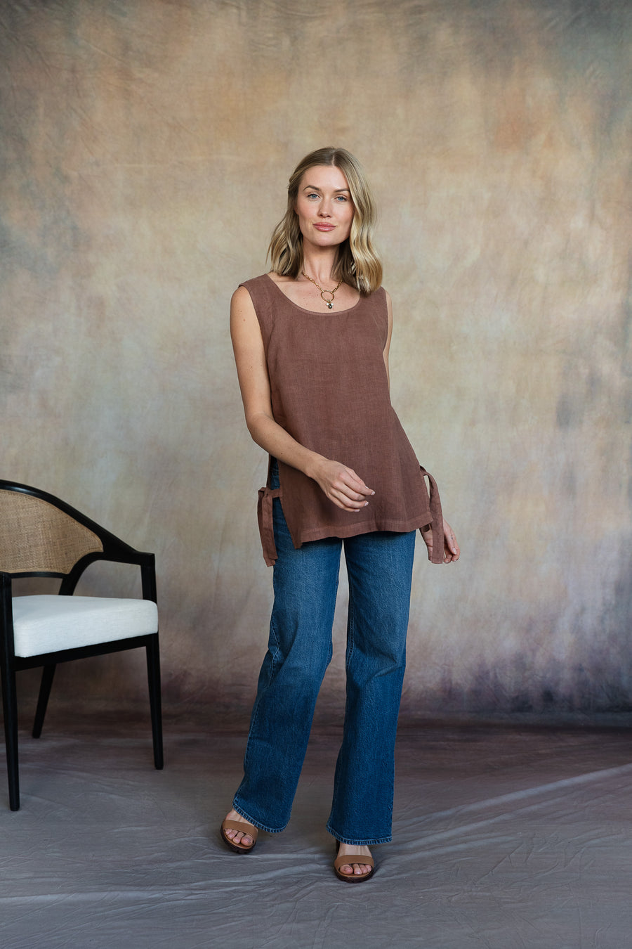 Brina Linen Top