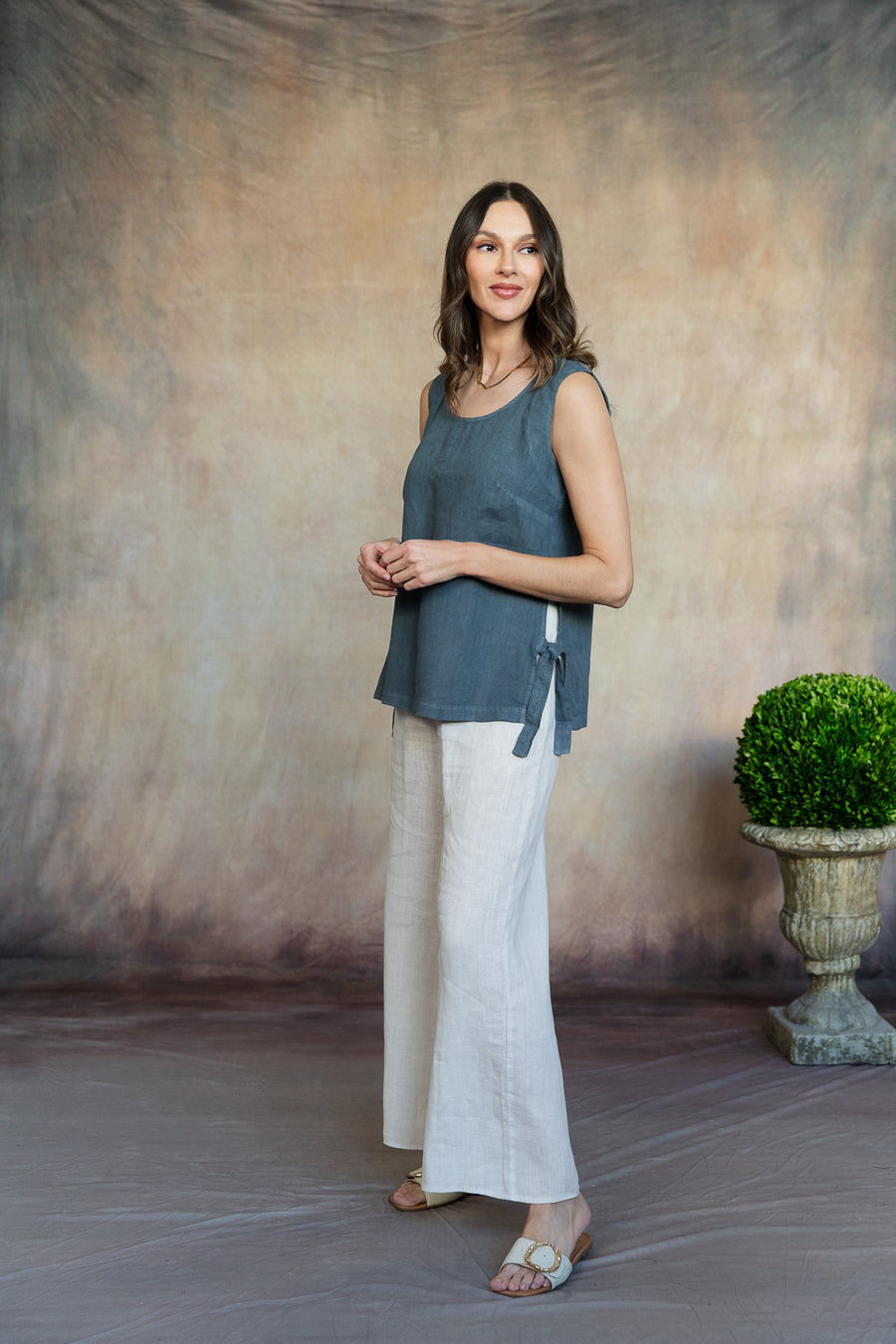 Brina Linen Top