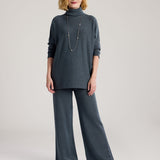 Clara Turtleneck Sweater (Dark Grey)