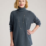 Clara Turtleneck Sweater (Dark Grey)
