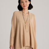 Claudia V-Neck Sweater (Camel)