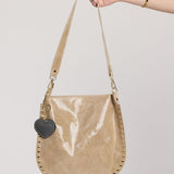 Leather Heart Charm-sm-Dark Grey