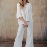 Coletta Short Sleeve Sweater (Ivory)