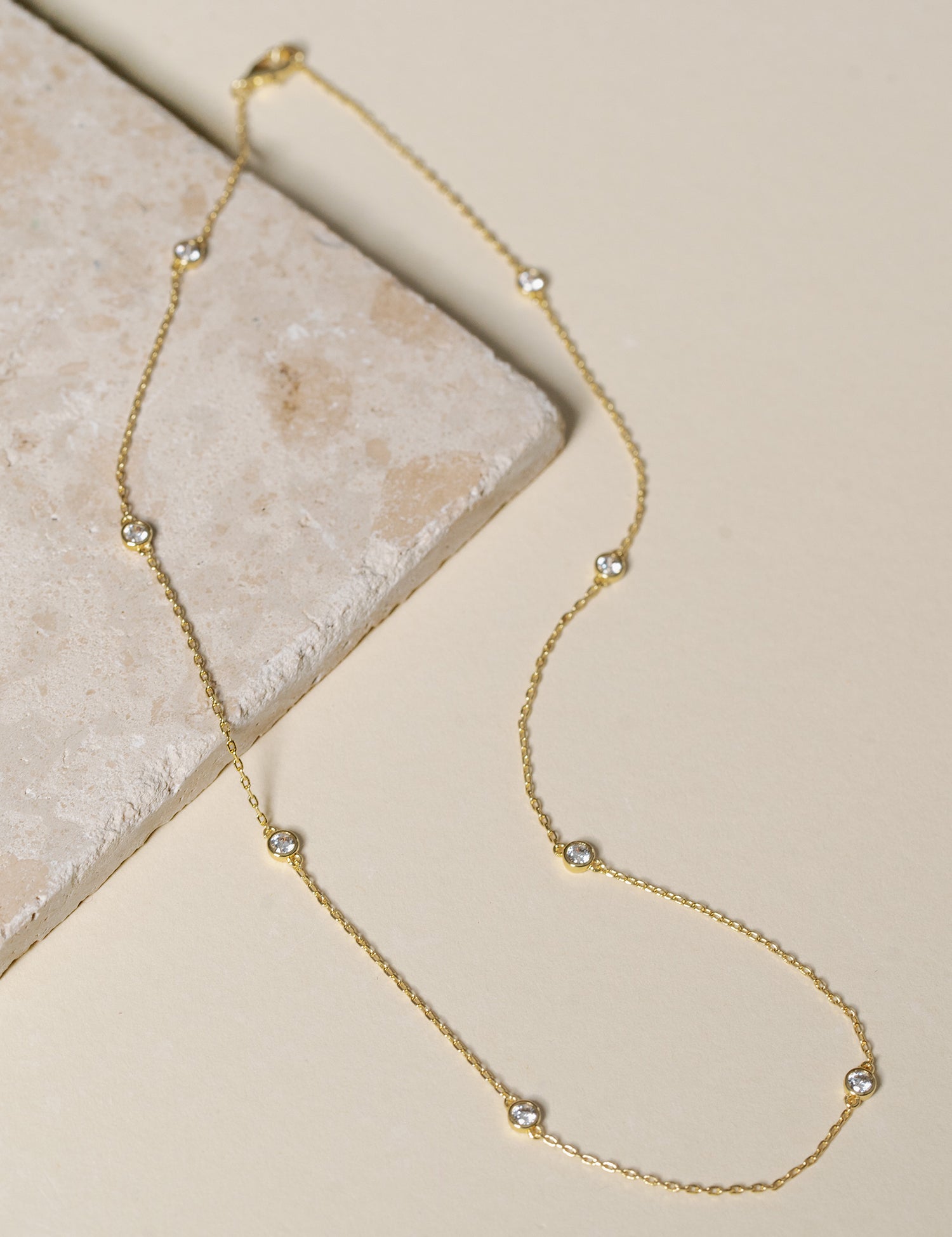 Eleanor Pavé Chain Necklace