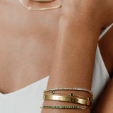 Elizabeth Pavé Tennis Paperclip Bracelet