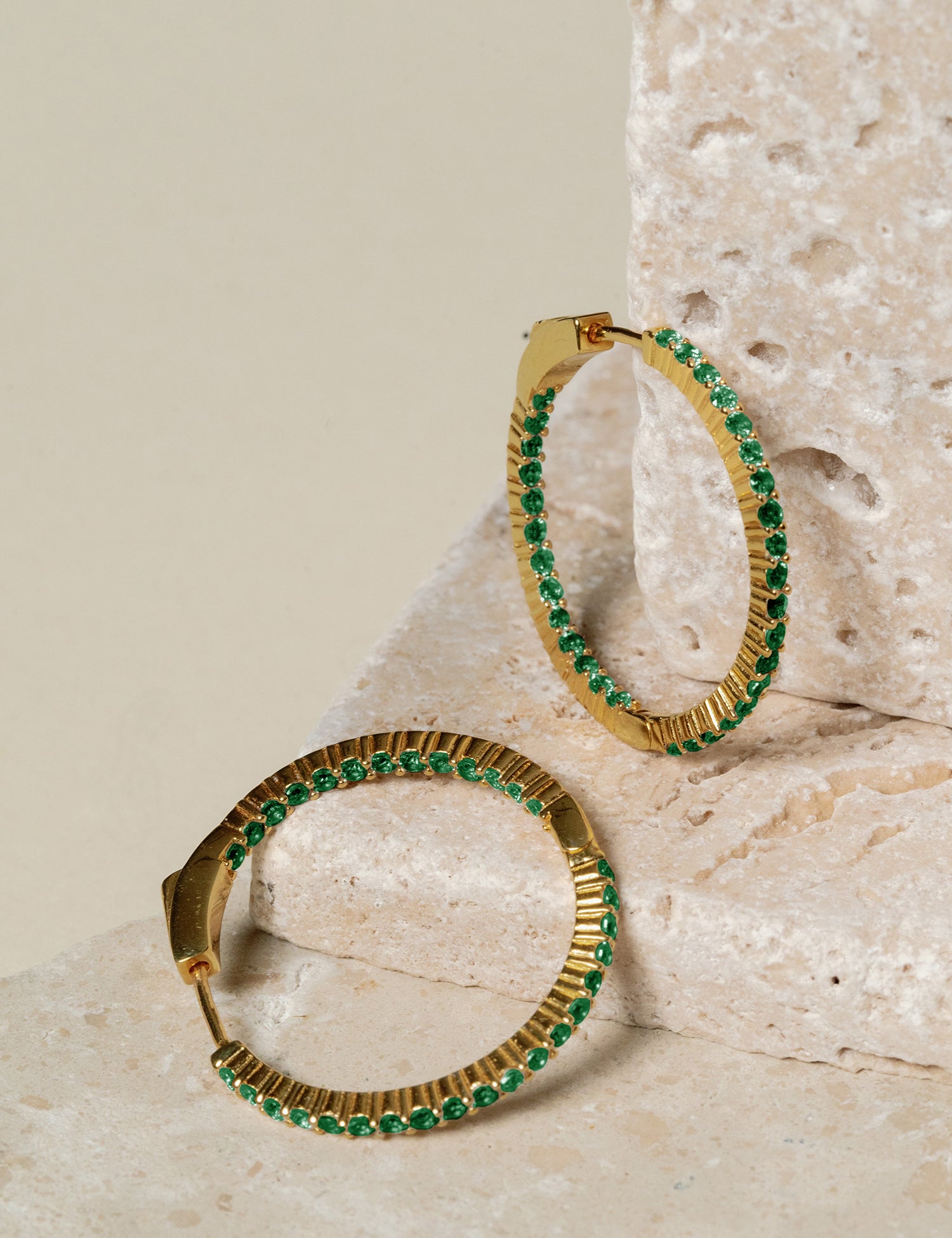 Eliza Pavé Hoop Earrings