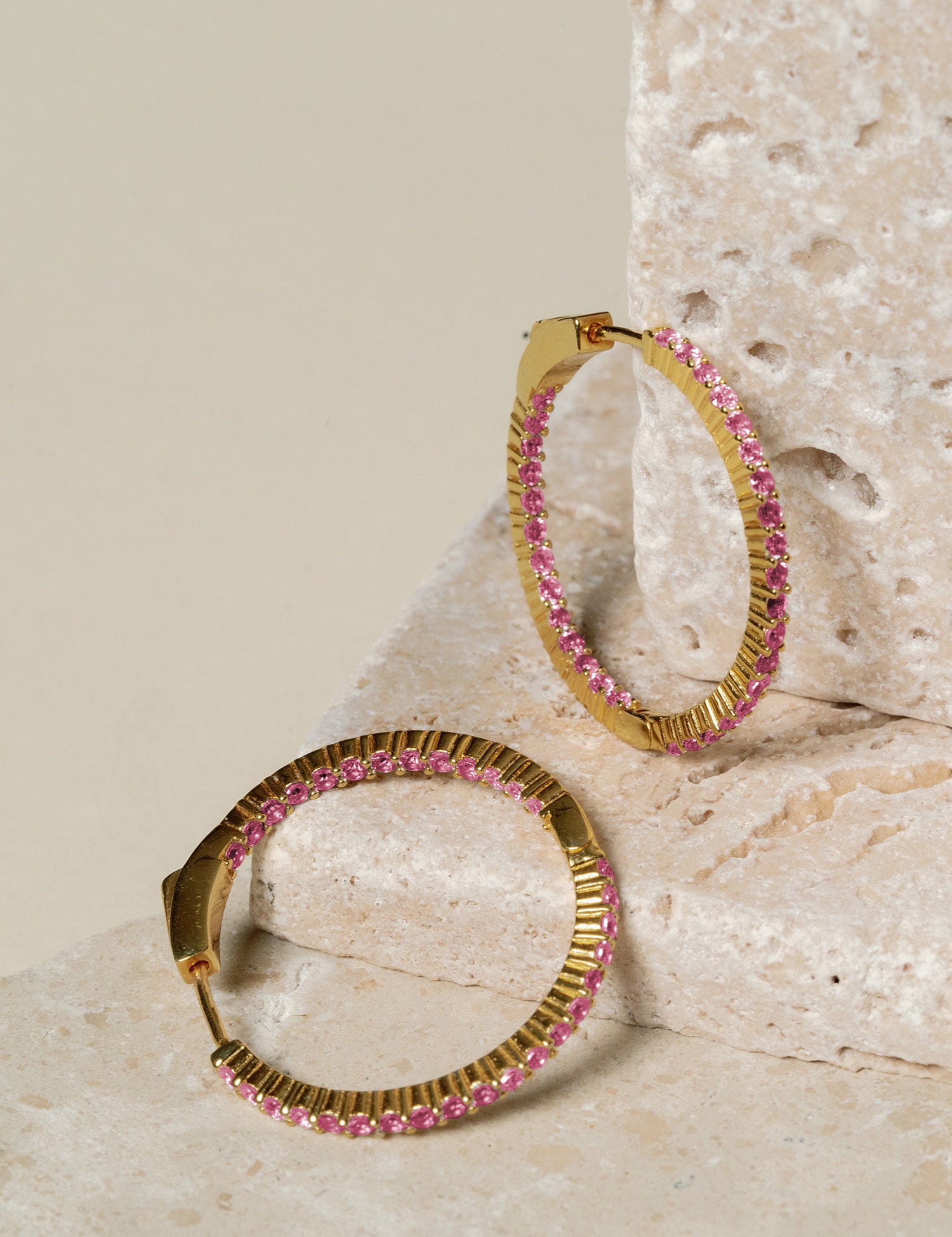 Eliza Pavé Hoop Earrings