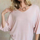 Esma Knit Top (Light Pink)