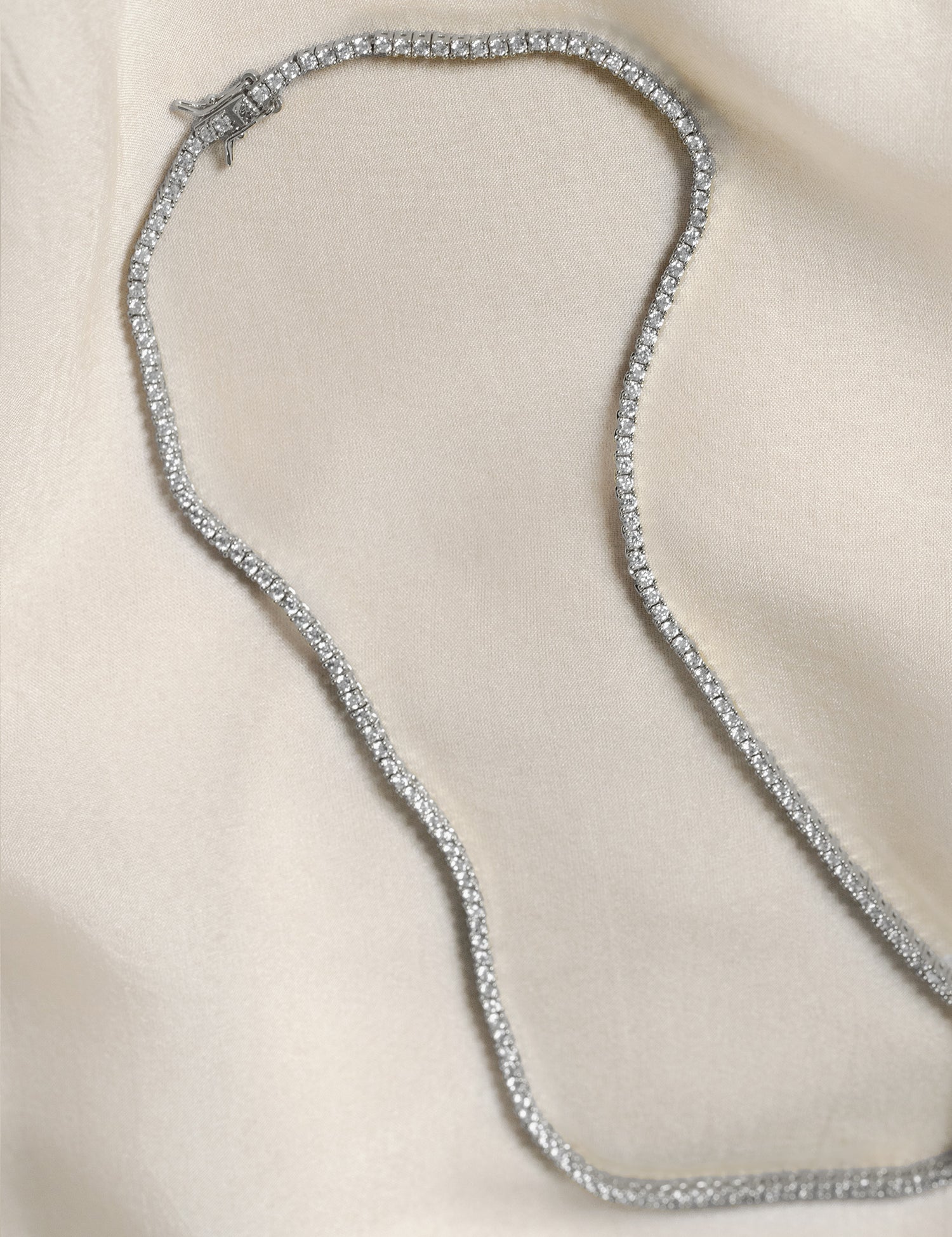 Eugenie Pavé Tennis Necklace