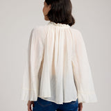 Gloria Cotton Blouse (Ecru)