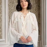 Gloria Cotton Blouse (Ecru)