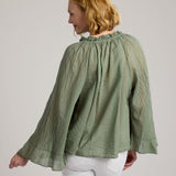 Gloria Cotton Blouse (Sage)