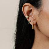 Jolie Croissant Hoop Earrings