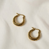 Jolie Croissant Hoop Earrings