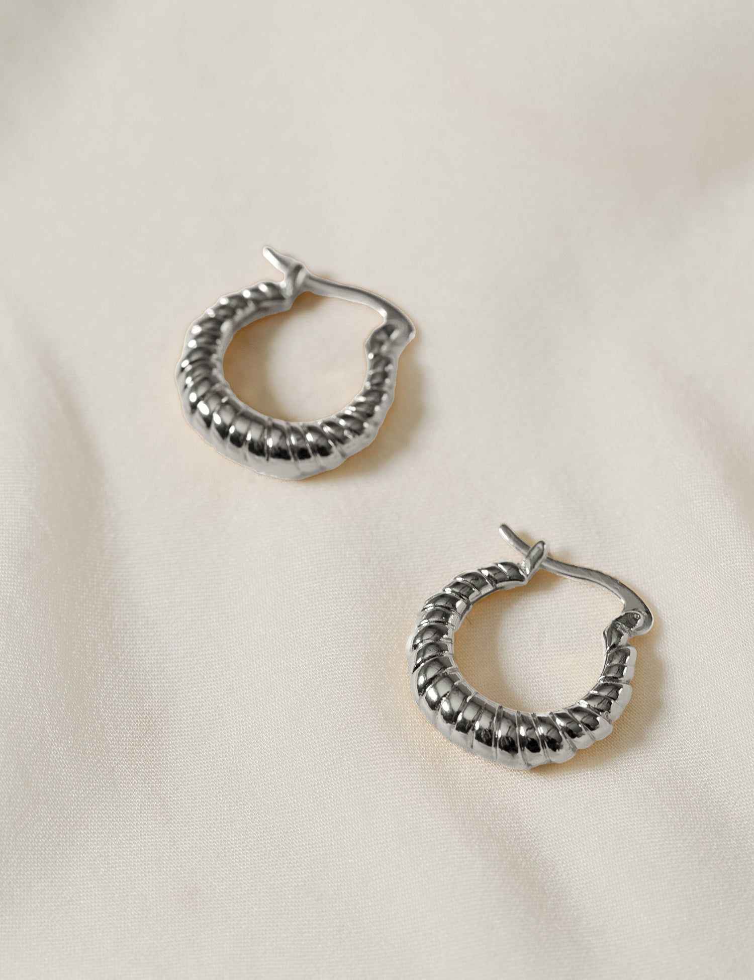 Jolie Croissant Hoop Earrings