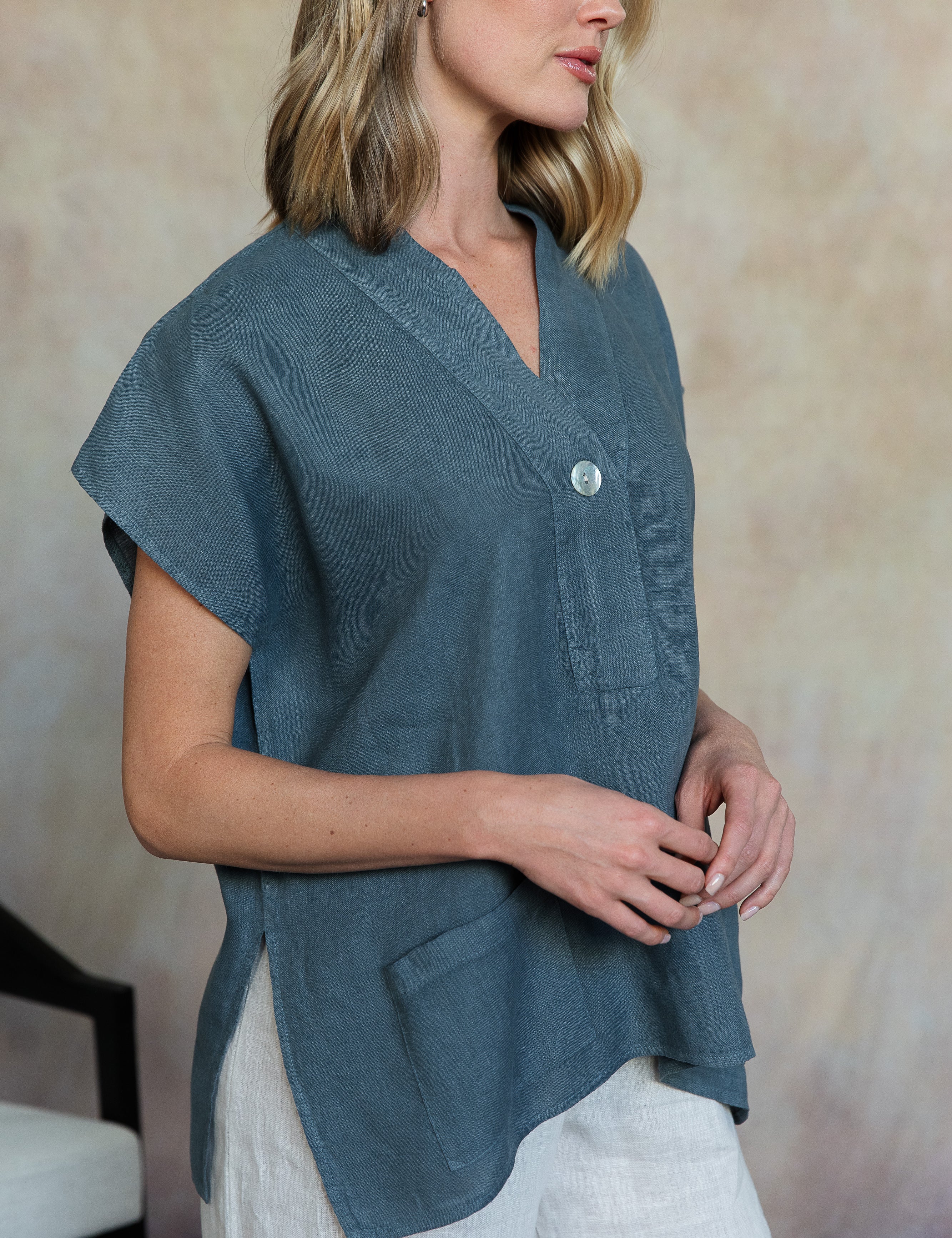 Leni Linen Top