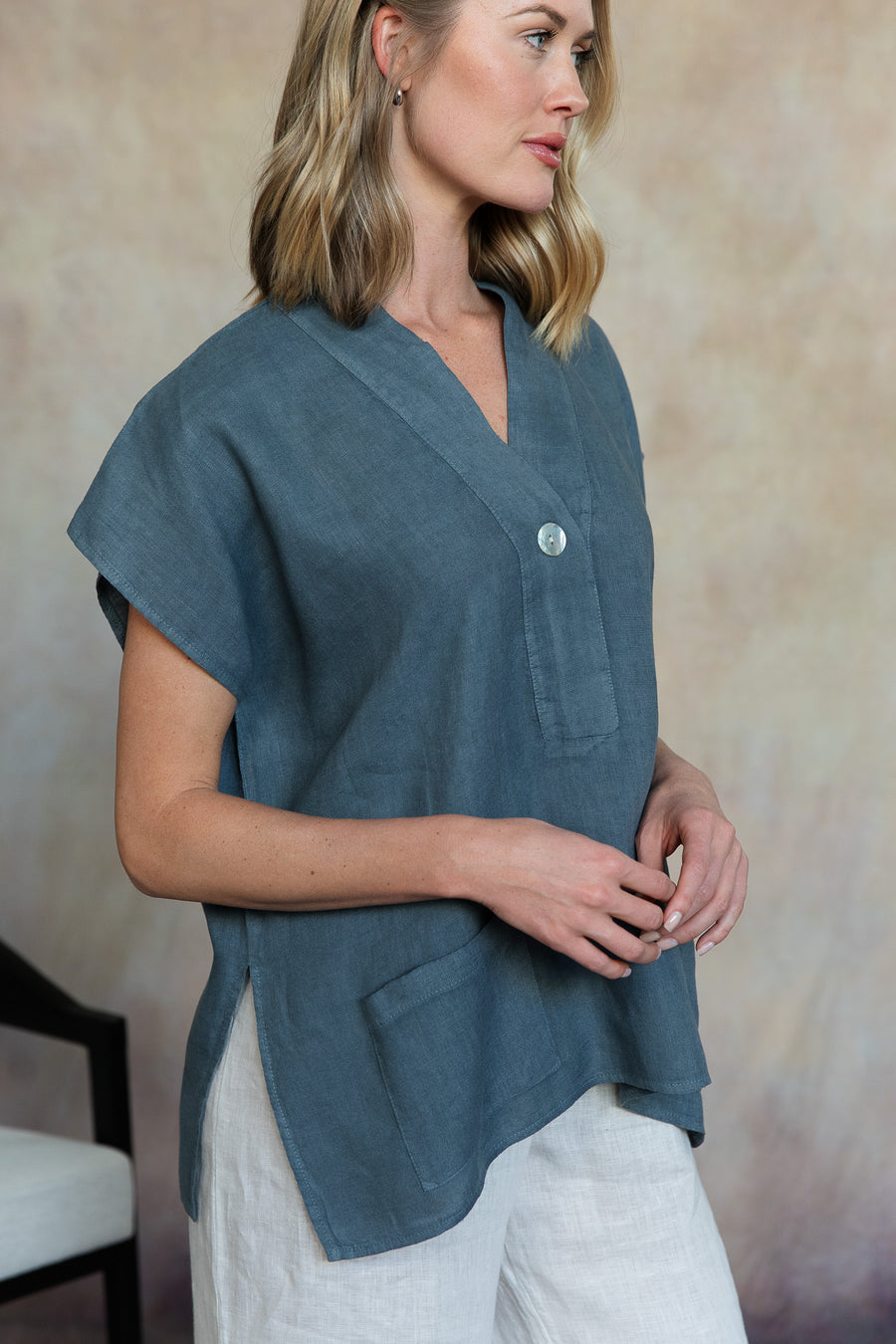 Leni Linen Top