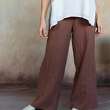 Lenore Linen Pants (Washed Espresso)