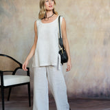 Lenore Linen Pants (Light Buff)