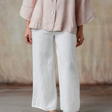 Lenore Linen Pants (White)