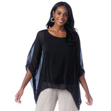 Martina Silk Top (Black)