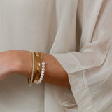 Paige Pearl Paperclip Bracelet