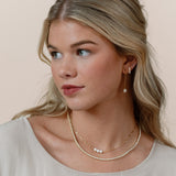 Paulette Pearl Chain Earrings